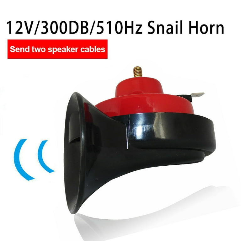 12V Car Snail Horn Universal Waterproof Air Motorcycle Truck Horn Siren  Loud Snail Air Car Horn 