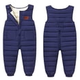 thumbnail image 6 of Ruyang Baby Girls Boys Winter Snowsuit Toddler Cute Warm Down Ski Pants Water-proof Windproof Sleeveless Overalls Pockets, 6 of 6