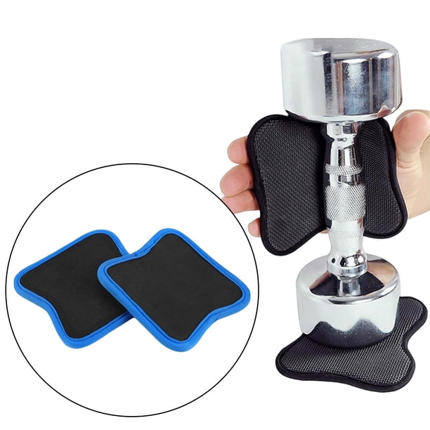 2 Almohadillas de Agarre, Guantes de Protección para Las Manos, Almohadillas de Levantamiento Antideslizantes, Accesorios para Dominadas, Fitness, Dep Azul