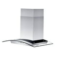 thumbnail image 3 of ZLINE 30 in. Wall Mount Range Hood in Stainless Steel & Glass with Crown Molding (KZCRN-30), 3 of 5