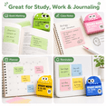 thumbnail image 6 of Glitter Transparent Sticky Notes,Pull Out Sticky Notes with Cute Fruit Dispensers,Clear Memo Pads for Book,Office,Bible, 6 of 6