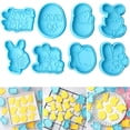 thumbnail image 4 of Moldes de silicona, moldes de chocolate de silicona para pastel de huevo de conejito de Pascua, moldes para pasteles elegantes y modernos, 4 of 8