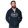 thumbnail image 5 of Hey Girl Funny Novelty TV Show Logo Unisex Fleece Graphic Zip Up Hoodie Brisco Brands 3X, 5 of 6