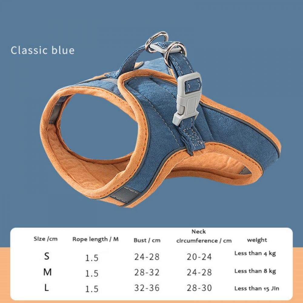 Step-in Air Dog Harness and Leash No Pull, Reflective and Breathable Pet Harness, Adjustable Soft Padded Vest Harness for Puppy Small Medium Dogs & Cats