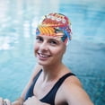 thumbnail image 5 of Jinswick Ultra-Lightweight Nylon Swim Cap Quick-Dry Colorful Pleated Swim Cap Hot Spring Bath Cap Waterproof Ultra-Soft Protective Swim Cap Suitable for Long and Short Hair, 5 of 5