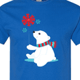 thumbnail image 4 of Inktastic Polar Bear, Bear with Scarf, Cute Bear, Snowflakes T-Shirt, 4 of 5