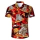 thumbnail image 5 of Camisa hawaiana de playa con estampado 3D de palmeras tropicales para hombre, camisas de vestir de manga corta con botones, ropa de calle de verano, 5 of 5