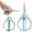 A3_Blue 5.67", variant on FURNIX Portable Retractable Scissors With Slide Button Pocket Sized Folding Craft Scissors Cute Water Drop Shape Stainless Steel Paper Cutter For Classroom Art Diy Sewing Travel And Everyday Use
