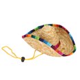 thumbnail image 2 of Cat Dog Straw Hats,Mini Pet Dogs Straw Pet Dog Straw Hat Dogs Accessories Enhanced Features, 2 of 14