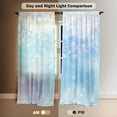 thumbnail image 5 of Frozen Winter Wonderland Window Curtains for Kids Girls Snowy Landscape Snowflake Baby Living Room Bedroom Nursery Toddler Home Rod Pocket Drapes Decor 84 in x 84 in, 5 of 6