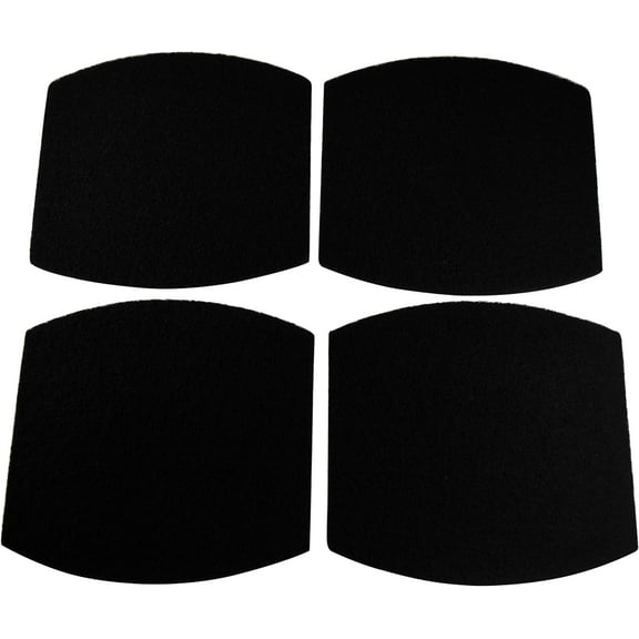 HQRP 4-Pack Cat Litter Box Replacement Carbon Filters Compatible with Petmate Booda Clean Step, Activated Carbon Charcoal Filters