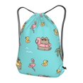 thumbnail image 4 of Pusheen The Cat Mochila Con Cordón Resistente Al Agua Bolsa De Cuerda De Moda Deportiva Sackpack Saco De Gimnasio Con Para Hombres Y Mujeres, 4 of 4