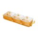 thumbnail image 3 of Plato para servir bocadillos de frutos secos, plato para nueces y dulces, organizador multiusos para condimentos Rejilla de naranja 3, 3 of 9