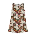 thumbnail image 3 of YOUYEDIAN Easter Girls Sleeveless Dress Casual Cute Elegant Bunny Print Crew Neck A-Line Dresses Summer Flowy Sundresses (Red, 8-9 Years), 3 of 5