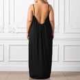 thumbnail image 6 of Glisme Casual Dresses For Women Plus Size Dress Sleeveless Loose Backless Maxi Robe Housecoat Wear Summer Outfit Black Sundress Anniversary Dresses, 6 of 6
