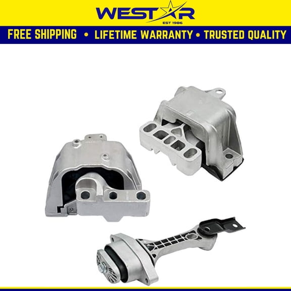 Fits 2002-2005 Volkswagen Beetle 1.8L Engine Motor & Transmission Mount | A6929, A6935, A6930