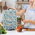 thumbnail image 2 of HELLHERO Durable 15.94"H x 9.45"L x 7.28"W Blender Cover Machine Washable Handle Kitchen Blender Dust Cover for Home Kitchen Indoor, Blue and White Floral, 2 of 5