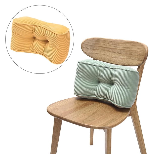Almohada de soporte para asiento de automóvil Yotijar Almohada de apoyo lumbar Amarillo