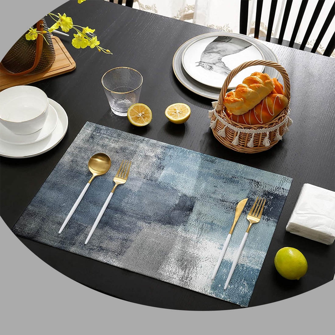Table Mat Small Blue 33.5 x 21.6 by Artero