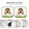 thumbnail image 6 of Balery Brown Bunny Bottom And Easter Eggs Sun Shield 2 Pack For Car Front Windows Foldable Sun Visor Protector Blocks Max Uv Rays And Keeps Your Vehicle Cool For Most Sedans Suv Truck, 6 of 7