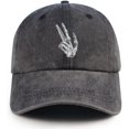 thumbnail image 1 of Halloween Hat Skeleton Hands Baseball Cap Funny Adjustable Cotton Washed Denim Hats, 1 of 7