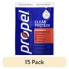 (15 pack) Propel Clear Protein, 20g Protein, Zero Sugar, Watermelon, Powdered Clear Protein Drink Mix, 0.98 oz