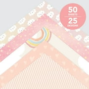 Roobee by Mara Mi Baby Girl Scrapbook Paper 12 x 12 - 24 lb/ 110 GSM, 50 sheets