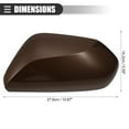 thumbnail image 4 of Unique Bargains Left Side Mirror Cover Cap 87945-06130 for Toyota Camry 2.5L L4 2018-2023 ABS Brown, 4 of 6