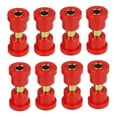 thumbnail image 2 of Nishiyuenyi 8 Pieces Front & Rear Leaf Spring Bushing Kit Sturdy Leaf Spring Bushing Set Red, 2 of 9