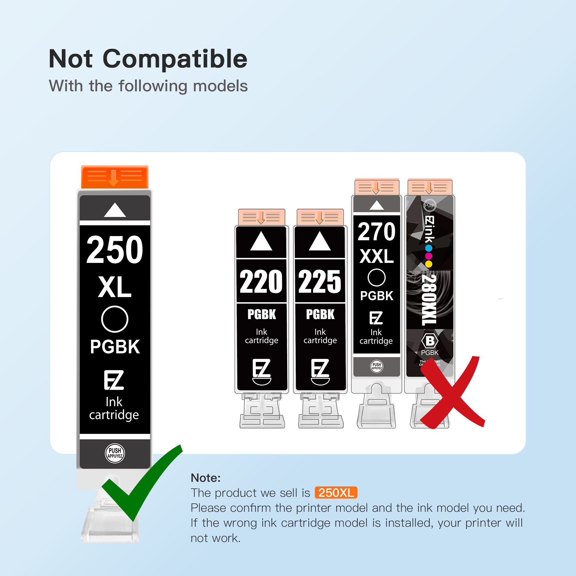 15-Pack Compatible Printer Ink Set – For Canon PGI-250 CLI-251, Fits MG6620, MX922, IX6820