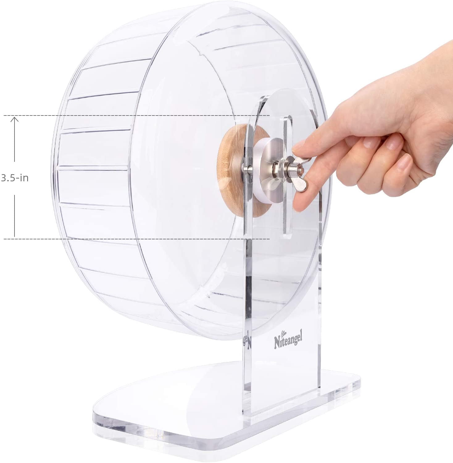 Super-Silent Hamster Exercise Wheels: - Quiet Spinner Hamster Running Wheels with Adjustable Stand for Hamsters Gerbils Mice Or Other Small Animals