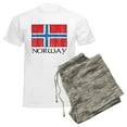 thumbnail image 6 of CafePress - Norway Flag Men's Light Pajamas - Men's Light Loose Fit Cotton Pajama Set, 6 of 7