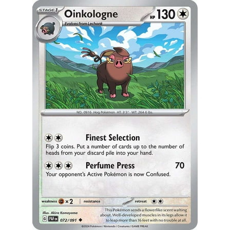 Pokemon Paldean Fates Uncommon Oinkologne #72
