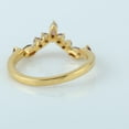 thumbnail image 3 of KIRAN FINE JEWEL Marquise CZ Diamond Cheveron Ring Yellow Gold Plated 925 Sterling Silver Wedding Band Ring Statement Jewelry Gift For Her, 3 of 5