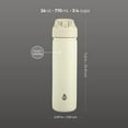 thumbnail image 4 of TAL 26oz Stainless Steel Ranger Water Bottle with Easy Sip Straw, Cream, 4 of 11