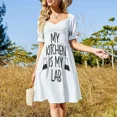 thumbnail image 3 of Ma Cuisine Est Mon Laboratoire Robe Sans Manches sexy Robes Courtes Audacieuses Longues Robes pour Femmes Robe d'Été Robes de Mariée, 3 of 5