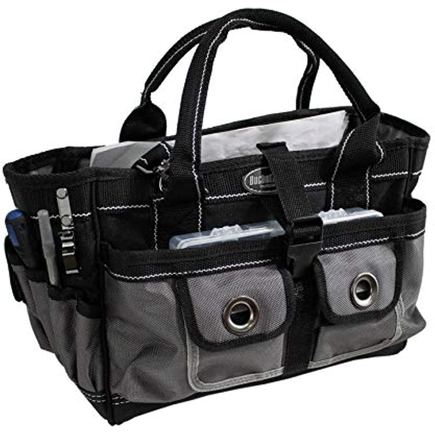 bucket boss extreme hopalong tool bag in grey, 65088