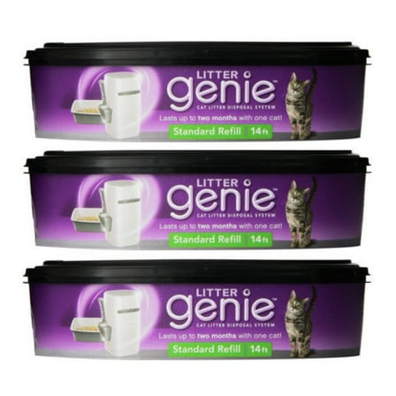 Litter Genie, Cat Litter Disposal System, 3 Pack Refill