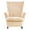 Beige, variant on ATJIA Velvet Wing Chair Covers Stretch Wingback Slipcover for Living Room Armchair Protector Soft Sofa Couch Cover