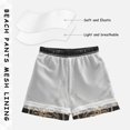 thumbnail image 3 of FORMRS Boys Swim Trunks Quick Dry Mesh Liner Boardshorts Sizes XS-XL, Skeleton with Flowers Pattern, 3 of 7