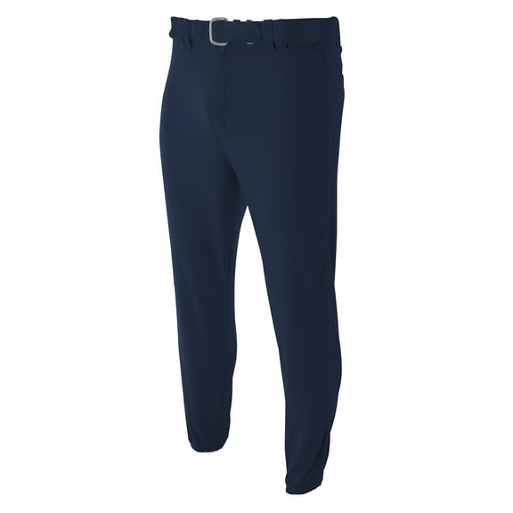 A4 Pro-Style Elastic Bottom Baseball Pant Moisture Wicking to Keep Athletes Cool For Mens Color Navy Size 3XL