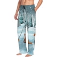thumbnail image 6 of Disketp Gnome And Red Fox Fishing Men's Pajama Pants - Ultra Soft Fleece Sleep and Lounge Pants (Size: S-XXL)-Large, 6 of 6