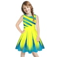 thumbnail image 3 of Mermaid Digital Printing Girls Round Neck Sleeveless Summer Dress Fashion Princess Dress, 3 of 6