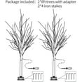thumbnail image 4 of NOWSTO Lighted Birch Tree, 2 Pack 6 Feet 144 Warm White Lights, Prelit White Artificial Christmas Trees for Indoor Outdoor Decor Garden Wedding Party Bedroom Decoration, 4 of 5