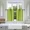 Lime Green, variant on Gorgeous Home Linen 2pc Short Half Window Foam Lined Backing Grommet Panels Kitchen Tier 28"x 36"(each) Lime Green