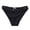 Black, variant on Women’s High Cut Bikini Bottoms with Bow Decorative Buckle Adjustable Straps Slim Fit Pull on Swimsuit Bottom