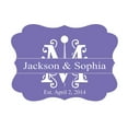 thumbnail image 1 of 100 PCS Personalized Wedding Favor Gift Paper Tags Custom Made Hang Tags, 1 of 1