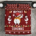 thumbnail image 2 of Funny Corgi Dog Bedding Set Merry CORGMAS Christmas DT03, 2 of 7