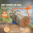thumbnail image 6 of KFFKFF Log Gripping Tongs, 32 inch Dual Claw, Durable Steel Timber Skidding Tongs, 1543 lbs Load Capacity, Essential for Log Movement, Handling & Transport, 6 of 9