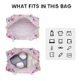 thumbnail image 3 of Floral Small Travel Duffel Bags for Spirit Airlines Lightweight Personal Item Bag Flower Print Underseat Carry on Weekender for Women, 3 of 9